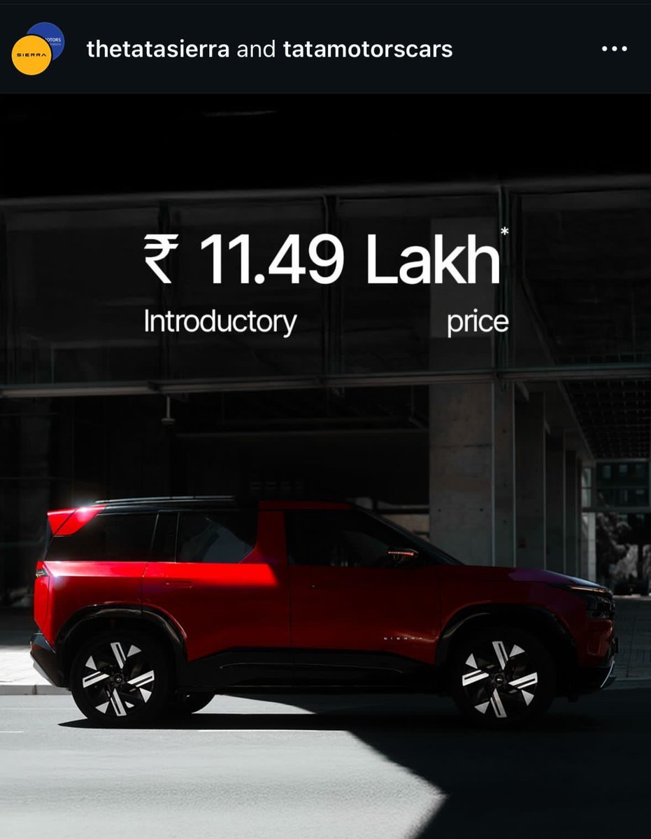 Kya apko maloom hai ye bat? 
Social platforms reflect a clear rise in Sierra mentions since the launch because the price brought fresh optimism for new buyers who want reliable performance and modern features.

#TataSierra