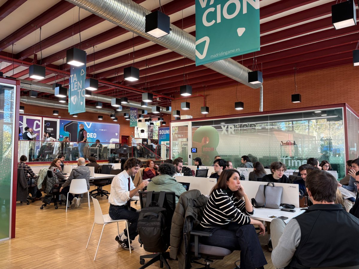 A very special day at <a href="/MadridinGame/">Madrid in Game</a>, meeting and talking with so many inspiring professionals and colleagues from the games industry 🎮✨