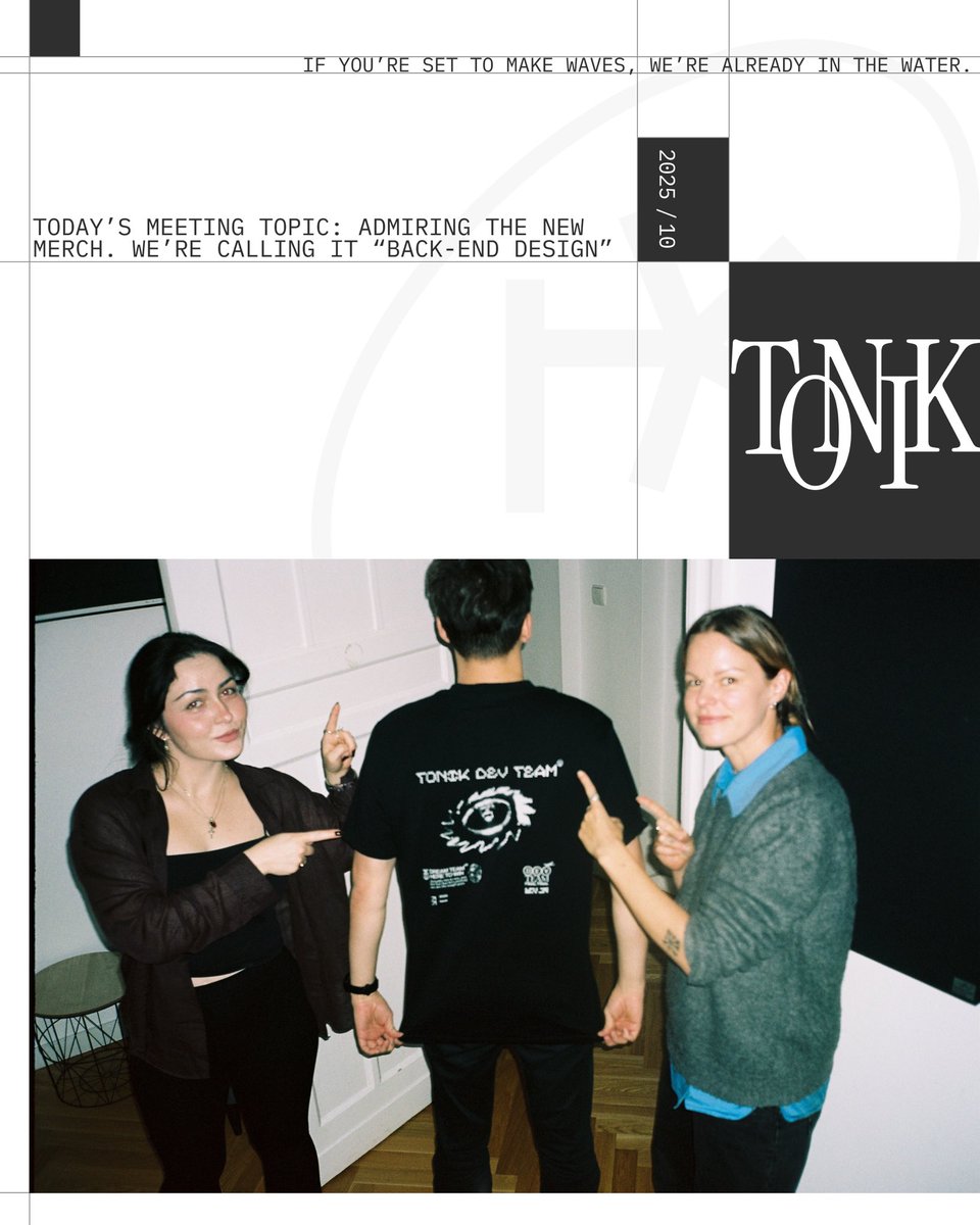 wearetonik's tweet image. When HR says that we need some casual office shots… we must deliver ✨