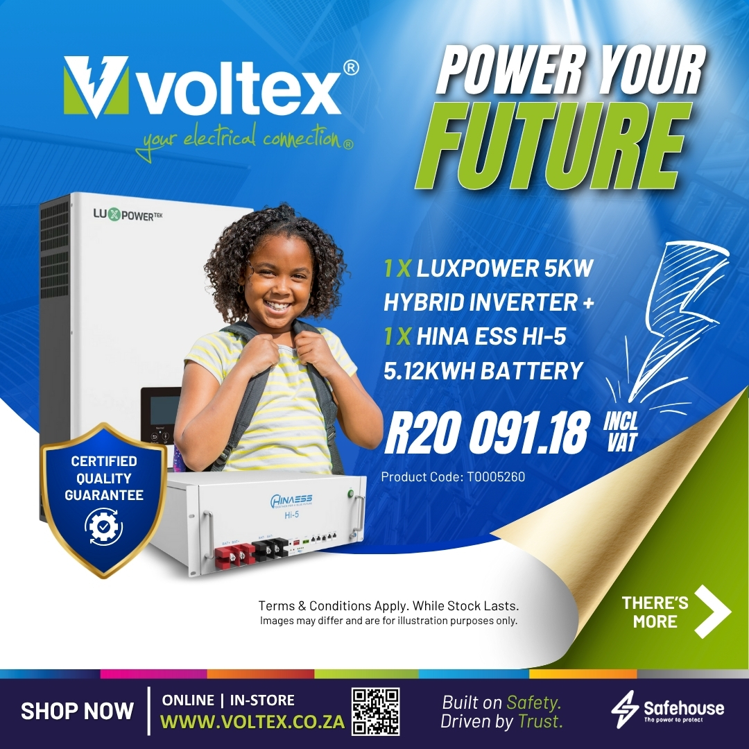 voltexsa's tweet image. Stay powered. Stay prepared. ⚡

Voltex delivers trusted inverter + battery solutions to support your future.
Explore the full range:
👉 voltex.co.za/product-catego…

#Voltex_sa #PowerYourFuture #EnergySolutions