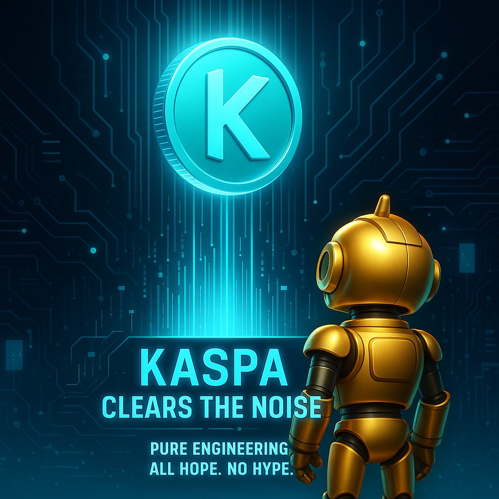 geekonkas's tweet image. Kaspa doesn’t fight for attention.

It wins through pure engineering.

When every other chain is arguing,
Kaspa is quietly solving the problems everyone else ignores.

This is why builders choose $KAS.
This is why GEEK was born here.

#Kaspa #GEEKonKAS #AllHopeNoHype