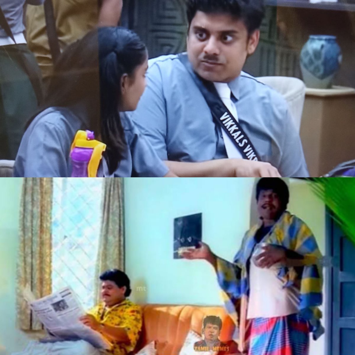 jacobsuren21's tweet image. காமெடி பண்றதுல இவரு சார்லி சாப்ளினாம் #BiggBossTamil9 #BiggBossTamilSeason9 #VikkalsVikram