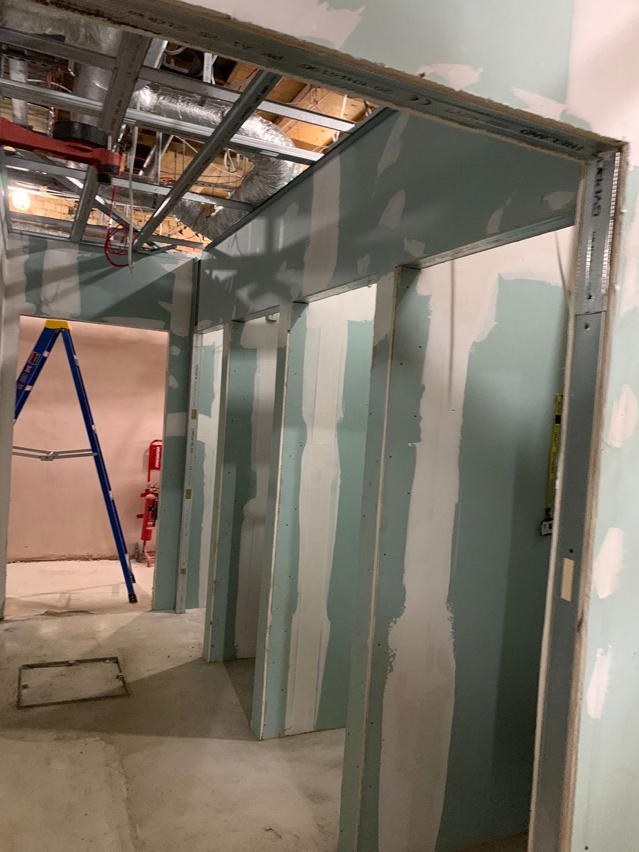 UDC_Ltd's tweet photo. Great to be back on site at St Paul's School!

Stud walls are now in place and fully taped and jointed, the new liner has been completed and tiling works underway. M&amp;E works have also reached second fix, making another solid step forward for the project. https://t.co/9pH8dFRfzo
