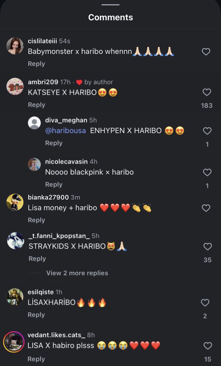GENIUS9N's tweet image. Please leave positive comments under Jennie&apos;s post on Haribo&apos;s Instagram post, comments are full of non Jennies..