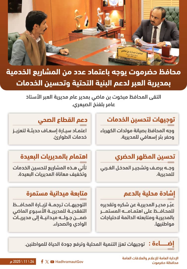 السلطة المحلية بمحافظة حضرموت | Local Authority – tweet media