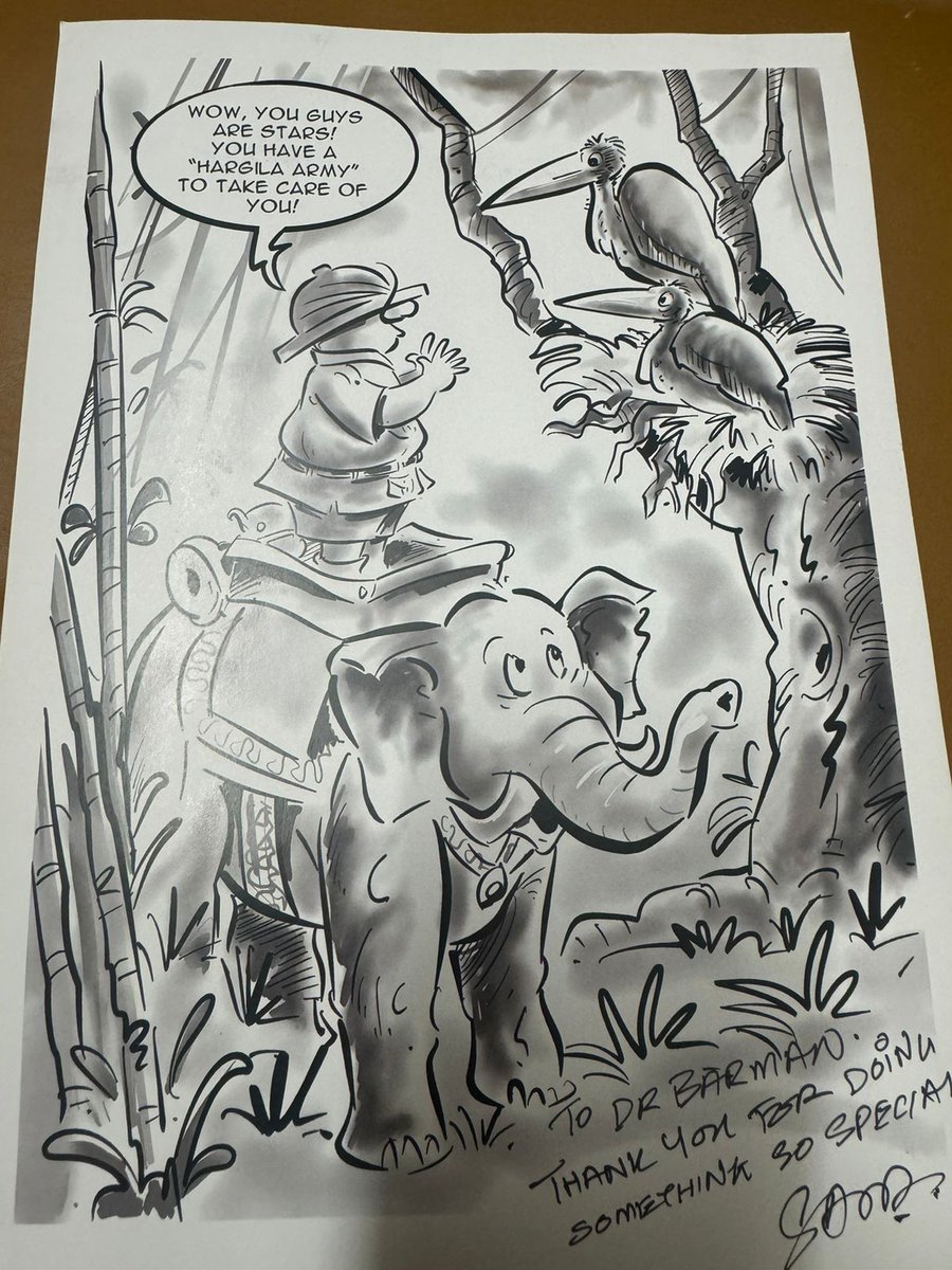 StorkSister's tweet image. It was a pleasant surprise to receive these lovely comic pieces from Savio Mascarenhas ji, the creator of Shambhu Shikari in Tinkle magazine.
What made it even more special was seeing the joy and excitement on the faces of my  twin daughters, Pahi and Hiya who read this magazine…
