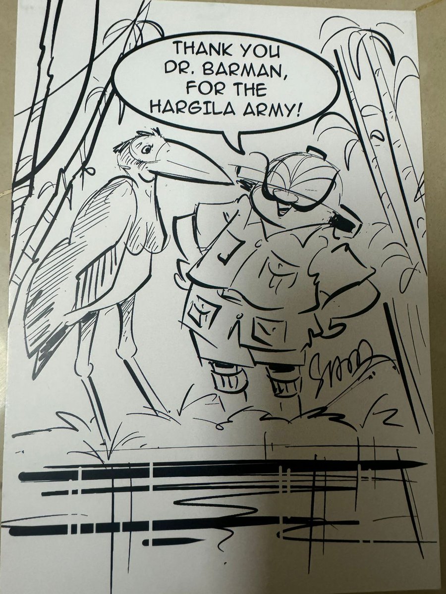 StorkSister's tweet image. It was a pleasant surprise to receive these lovely comic pieces from Savio Mascarenhas ji, the creator of Shambhu Shikari in Tinkle magazine.
What made it even more special was seeing the joy and excitement on the faces of my  twin daughters, Pahi and Hiya who read this magazine…