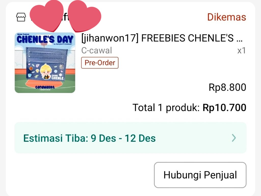 Yeayyyy dapet, maacih <a href="/jihanwon17/">Tacha (call me Aca)🐹</a> 🫶🫶🫶🫶