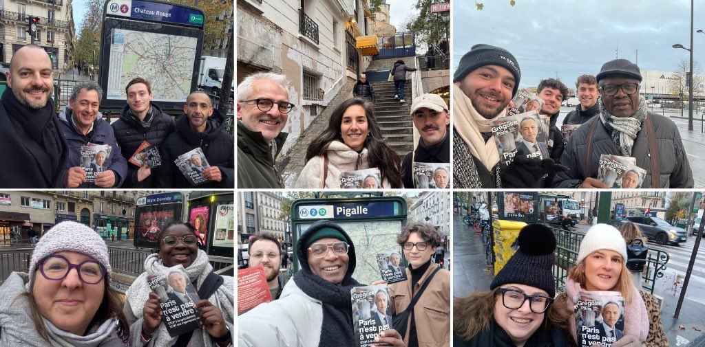 🤝Aux 4 coins du 18e : encore une belle mobilisation du #Paris18 
auprès des habitants pour parler du mal logement #gregoire2026