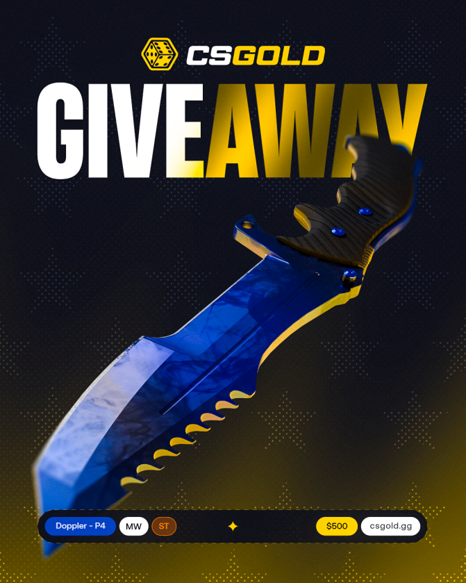 coldzera's tweet image. clima de Major em Budapeste e… SORTEIO DE UMA HUNTSMAN DOPPLER (~$500) 🔥🔪

pra participar:
✅ siga @csgoldbet e @coldzera 
✅ like + RT + marque 1 amigo nos comentários

sorteio daqui 10 dias... 
que a sorte esteja com vocêsss! 😄