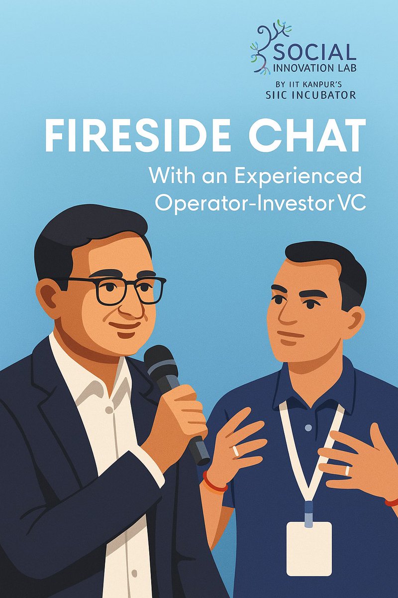 srikantsastri's tweet image. Operator VC=hands-on experience as founder or sr exec
Not just spreadsheet guy!
Great chat last night with @ashishkumar of @FundamentumVC 

5 hi energy topics

At @incubatorIITK annual event for #agritech #climatetech startup cohort backed by @CitiIndia