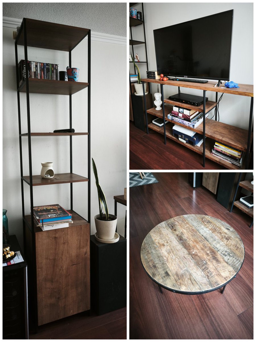 Vendo estos hermosos muebles por cambio de casa. Por separado o todos juntos por si te gusta el estilo industrial.