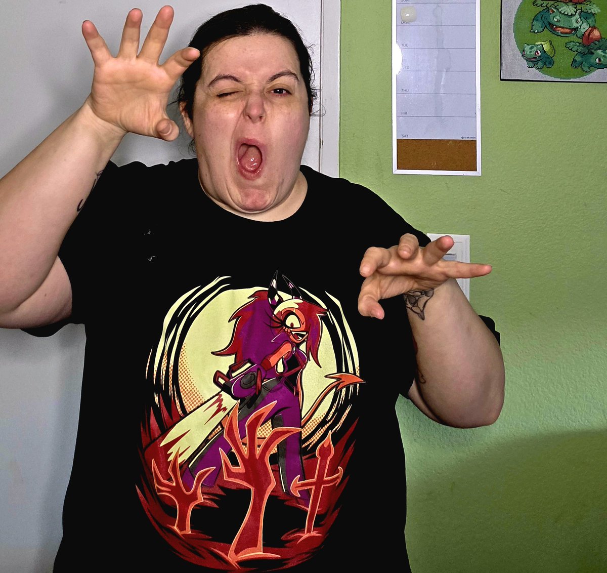 JmSpyro's tweet image. If I was a zombie would Sallie May cut me down? 🤔🧟‍♀️ #HelluvaBoss #HelluvaBossSallieMay #SharkRobot