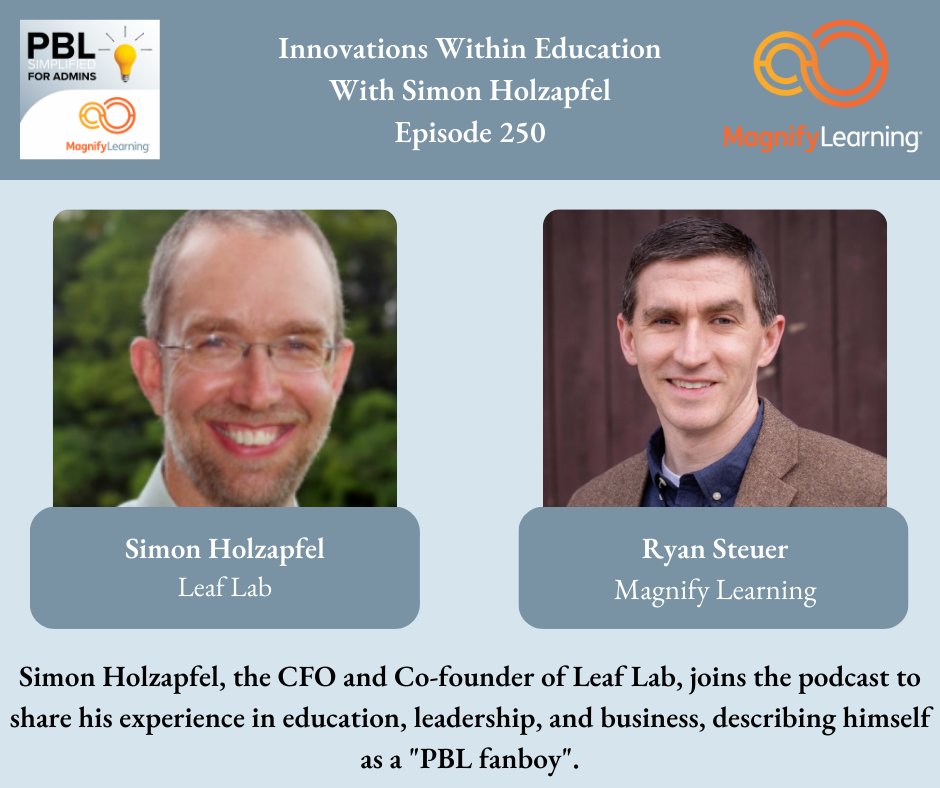 ryansteuer's tweet image. #PBL #ProjectBasedLearning
Listen to this episode here: podcasts.apple.com/us/podcast/pbl…