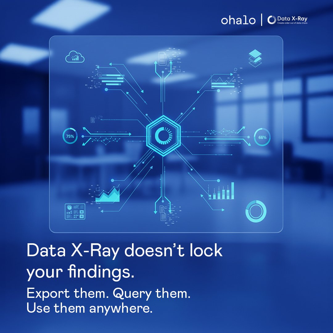 ohalo_tech's tweet image. Data X-Ray doesn’t keep your insights in a closed system.
Every label, score, and sensitivity tag is exportable. Query, join, or integrate into your own AWS Glue and Athena setup.
See how it works: hubs.la/Q03VMypV0

#DataGovernance #Compliance #UnstructuredData #AIReady