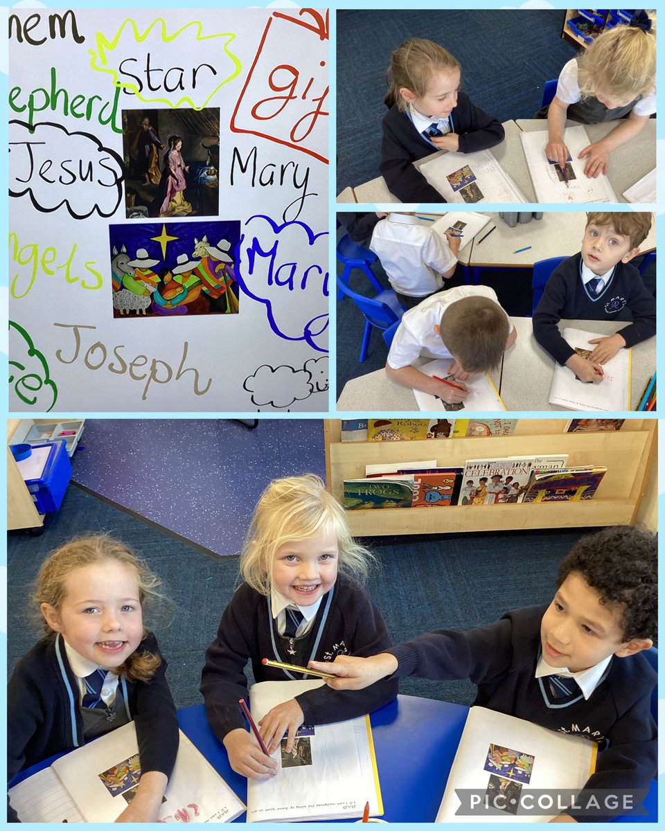 Year 1 are recognising the story  of Jesus’ birth in art.