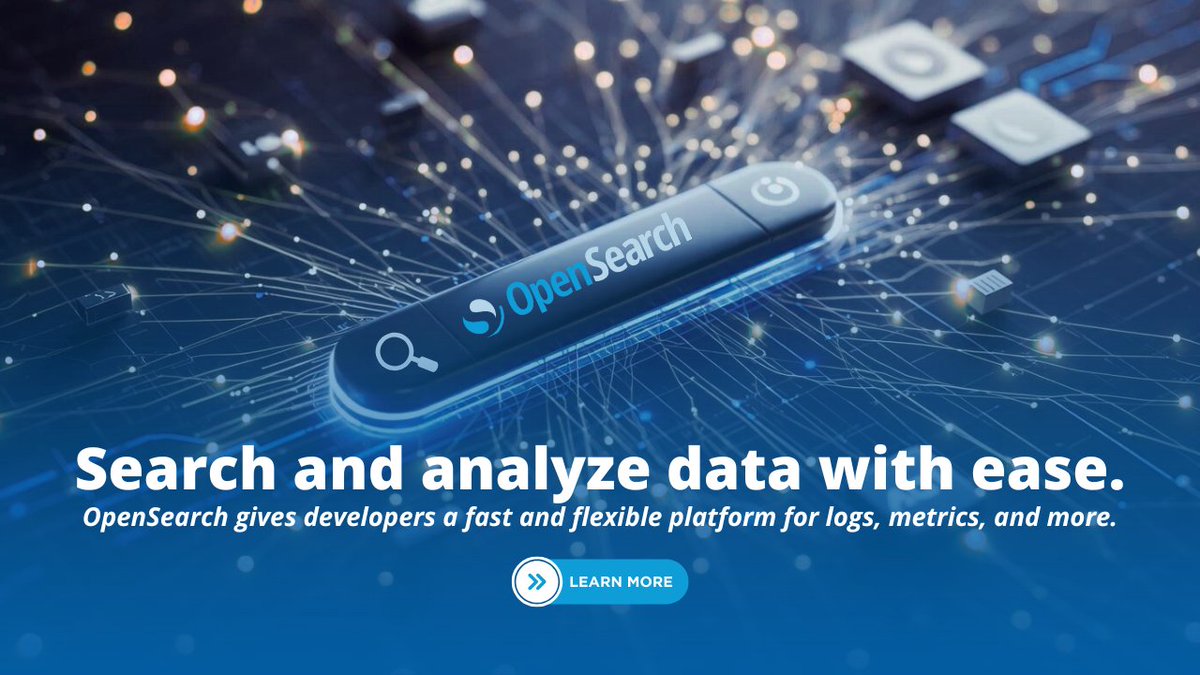 OpenSearchProj's tweet image. Searching and analyzing your data shouldn’t be hard. OpenSearch gives developers a fast, scalable, and flexible platform for logs, metrics, and more.
Explore → hubs.la/Q03VNVwJ0

#OpenSearch #DevTools #DataAnalytics