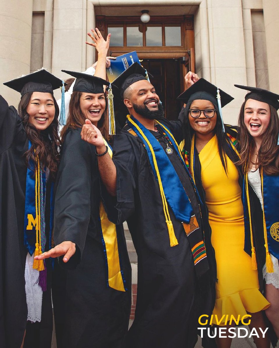 michiganalumni's tweet image. We&apos;ve launched the Future Alumni of Michigan scholars program to help more low- to moderate-income and first-generation students attend U-M by reducing financial barriers.

Be one of the first to make an inaugural gift by giving early or join the global movement on #GivingTuesday…
