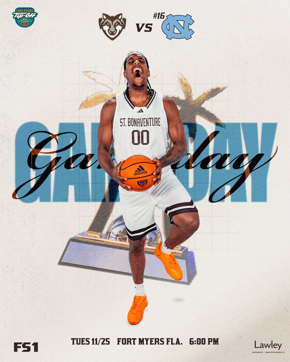 BonniesMBB's tweet image. Gameday against UNC!

🆚 No. 16 North Carolina
🌴 Fort Myers Tip-Off
📺 FS1
📻 Bonnies Online Network
📊 GoBonnies.com

#BeABonnieBeAPro