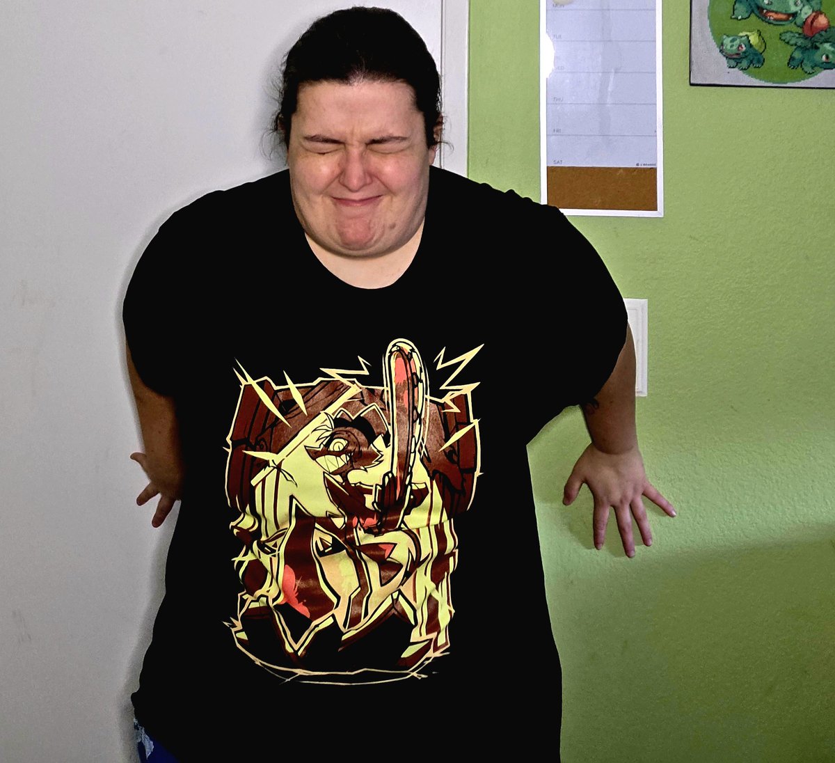 JmSpyro's tweet image. Striker has that blood lust in him and it grew during Halloween 🎃 😱 #HelluvaBoss #HelluvaBossStriker #SharkRobot