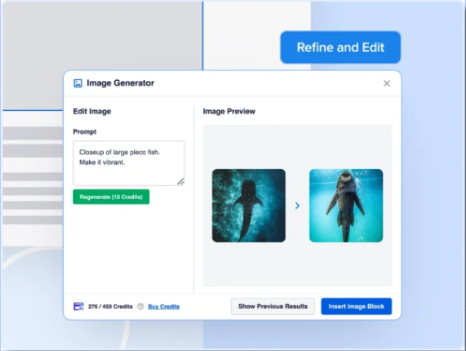 ConnorGillivan's tweet image. Step 2: Insert or Replace Instantly

Add as featured image.
Insert inside your content.
Replace stale visuals with one click