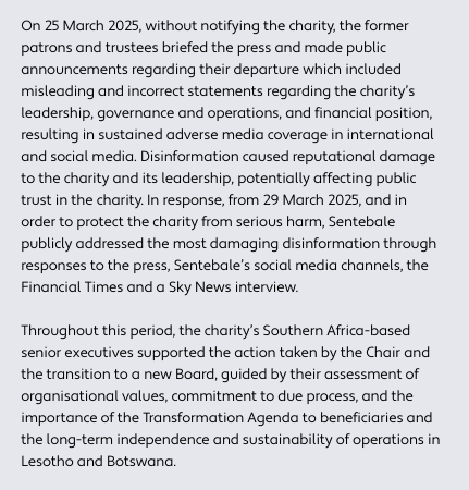 Tamarindos9's tweet photo. Sentebale's annual report for 2024. Extracts from p73
This needs to get to the MSM!!!
https://t.co/jYPMB4Fk18 https://t.co/TaHeBc0UD2