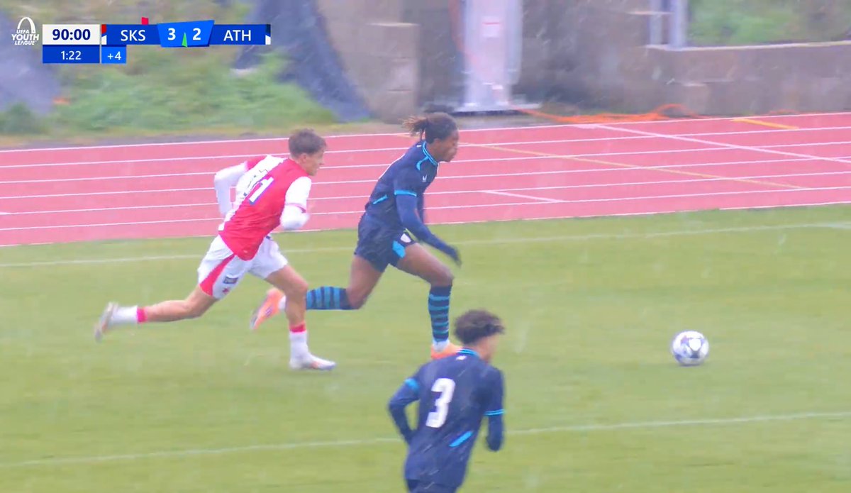 Empate sobre la bocina del Athletic bajo la nieve de Praga en la Youth League. Qué bueno es Christian Imga. Puro desborde.

#AthleticClub