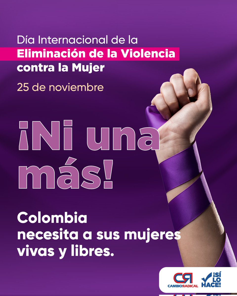 ¡Basta de violencia contra las mujeres! Ninguna mujer merece vivir con miedo: ni en su hogar, ni en su trabajo, ni en la calle, ni en la política. Las queremos vivas, liderando y soñando, no resistiendo agresiones.

Colombia debe proteger sus voces, su dignidad y su libertad.