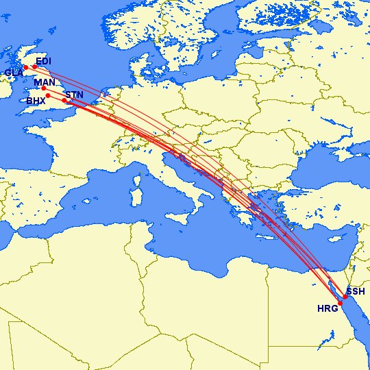 Jet2 to return to Egypt after a 14 year hiatus in February 2027:

🇪🇬Hurghada:
🇬🇧Birmingham (2)
🇬🇧Glasgow (1)
🇬🇧London Stansted (2)
🇬🇧Manchester (2)

🇪🇬Sharm El Sheikh:
🇬🇧Birmingham (2)
🇬🇧Edinburgh (1)
🇬🇧London Stansted (2)
🇬🇧Manchester (2)

Flights &amp; holidays to go on sale soon