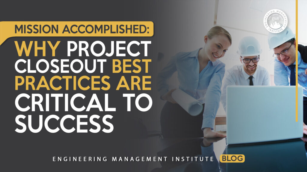 EngMgtInstitute's tweet image. 🔥 Why #ProjectCloseout Matters - In this week’s #EMIBlog, Chuck Miller explains how project closeout best practices, especially a solid debrief, boost client satisfaction, lessons learned, and future project success.👉 Read here: bit.ly/4ocvD7x #ProjectManagement