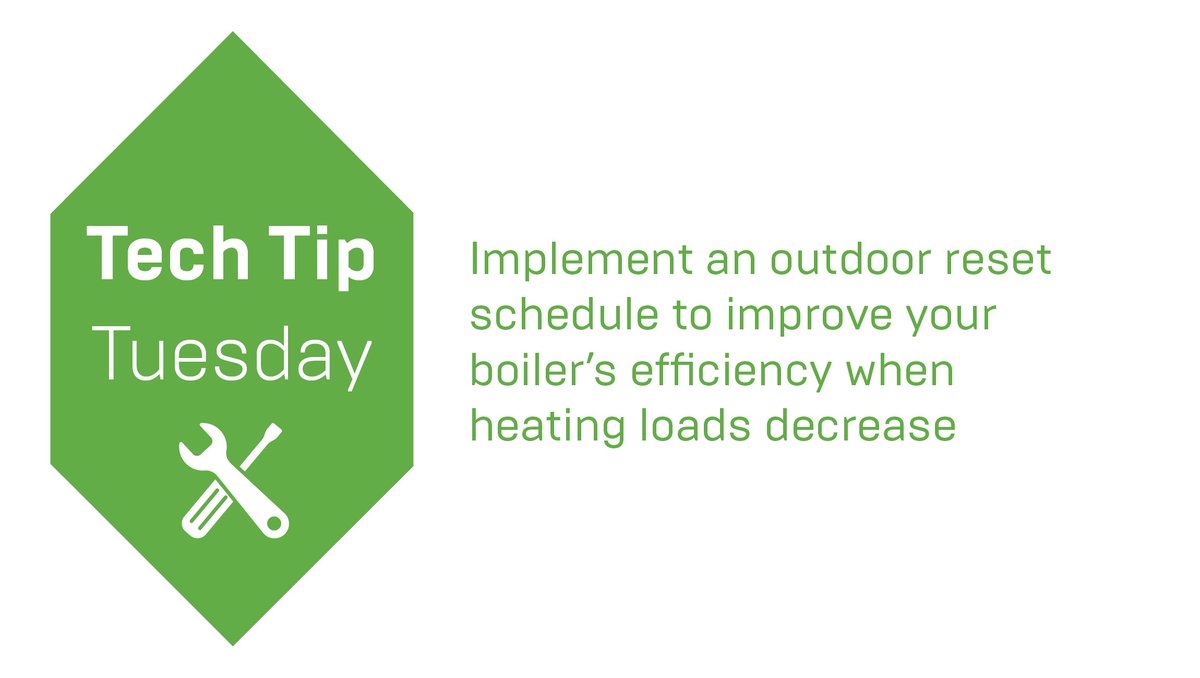 AERCOInt's tweet image. To improve efficiency when your condensing boiler’s heating load decreases, implement an outdoor reset schedule. Learn more: ow.ly/Irv950XttZP #AERCO #TechTipTuesday #OutdoorReset