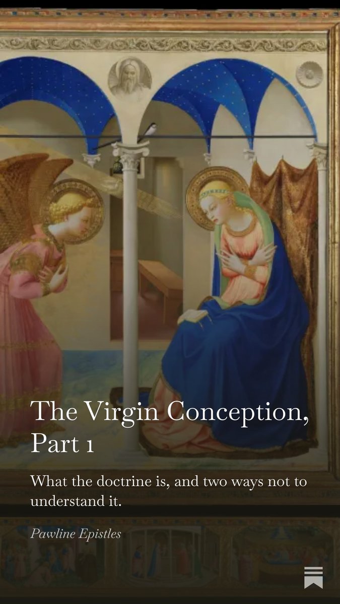 TimPawl's tweet image. Here's a first substack post on objections to Christian doctrine from the impossibility of a virgin conception. 

The Virgin Conception, Part 1 open.substack.com/pub/pawlineepi…