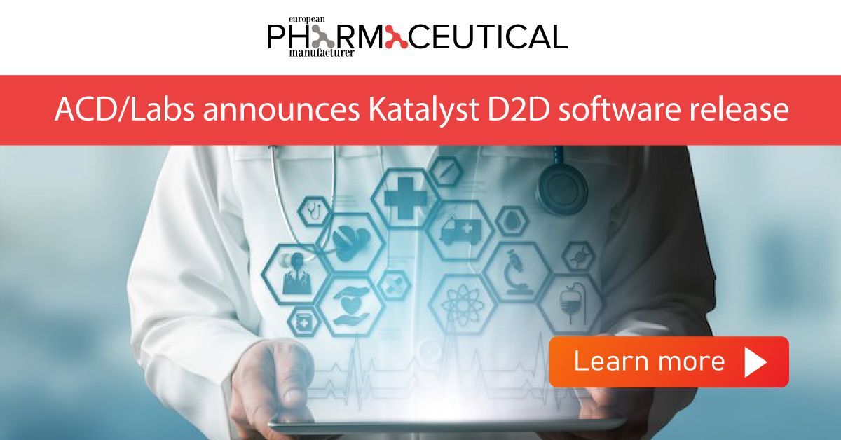 ACDLabs's tweet image. We&apos;ve released version 2025 of Katalyst D2D®, our software designed to streamline high throughput experimentation, to support a variety of study DMTA cycles for process development and material studies.
 
Read more in European Pharmaceutical Manufacturer: buff.ly/I03wlSI