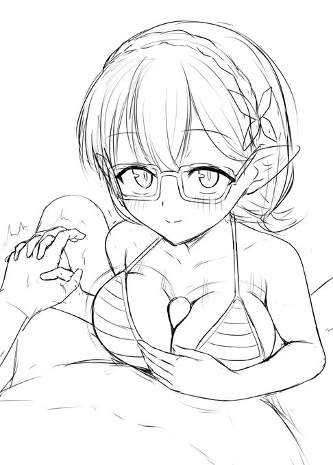 描いてて一番ムラムラしてくるの奥空かもしれない(ズリオンリー本のラフ) 