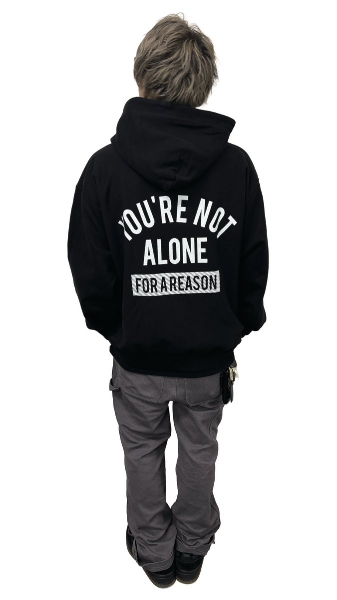 FOR A REASONパーカー　黒　Mサイズ 11/29(土)12:00〜 今年最初で最後の通販をします！ 黒パーカー数種類