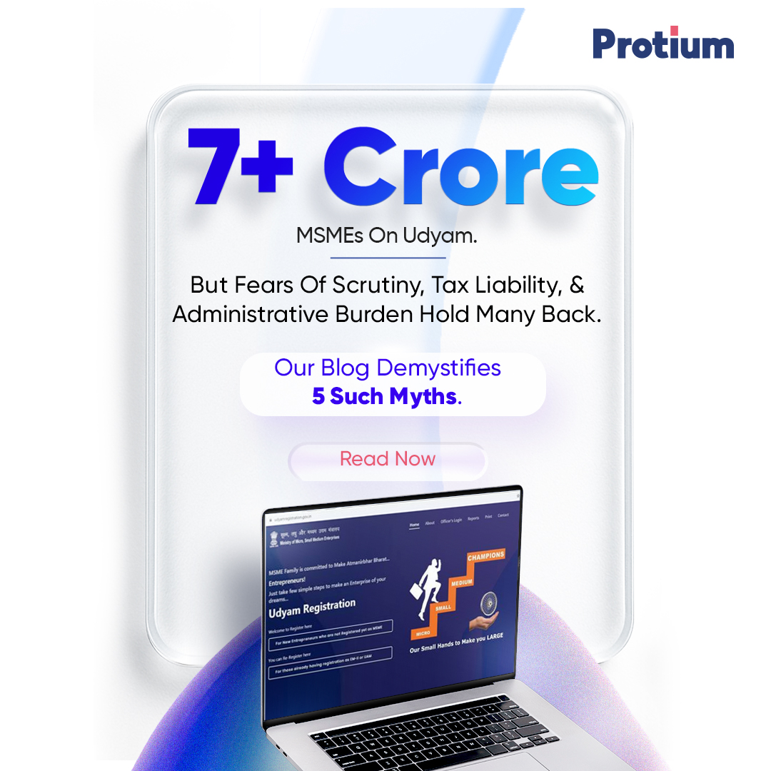 Over 7 crore MSMEs are now on Udyam, yet many still avoid formalization due to fears of scrutiny, tax liability, &amp; added paperwork. Most of these concerns are outdated myths. 
Read more in our latest blog - tinyurl.com/4j8s6ukt