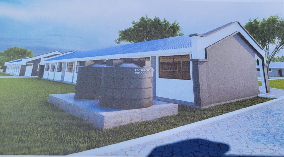 SamuelAtandi's tweet image. Artistic  impression of the New Upanda comprehensive school. The project to be fully funded by Mpesa foundation.