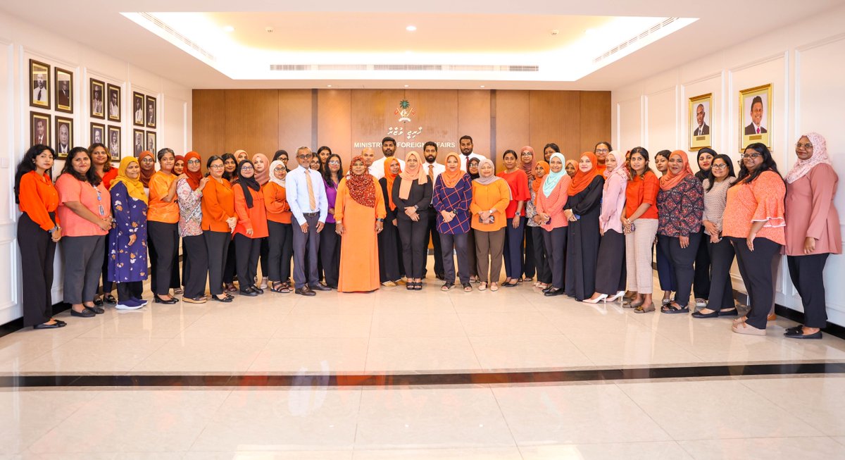 MoFAmv's tweet image. On this International Day for the Elimination of Violence Against Women, it is essential that we continue to strengthen services for survivors, raise awareness, and stand with the women and girls in our lives.

#TeamKhaarijee stands against violence against women!

#16DaysMV