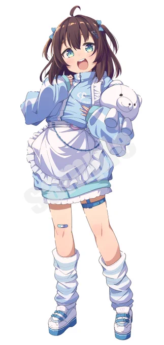 こんな感じでアクスタを作るぞ!!! このまつりちゃん自分で描いておいて激カワすぎて今すぐ欲しいぞ… サイズは10cmぐらいになっちゃいそうだけど…