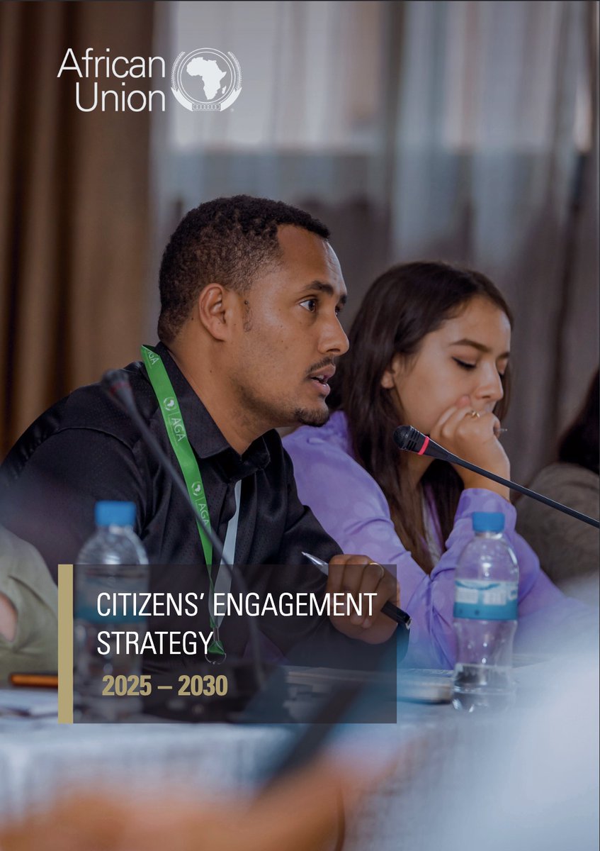 What would it take to give more Africans a direct voice in governance, peace and security?

The AGA-APSA Platform Citizens Engagement Strategy (CES) for 2025 to 2030 answers that!

🔗 au.int/en/documents/2…

The Strategy brings together past work on youth engagement, women’s