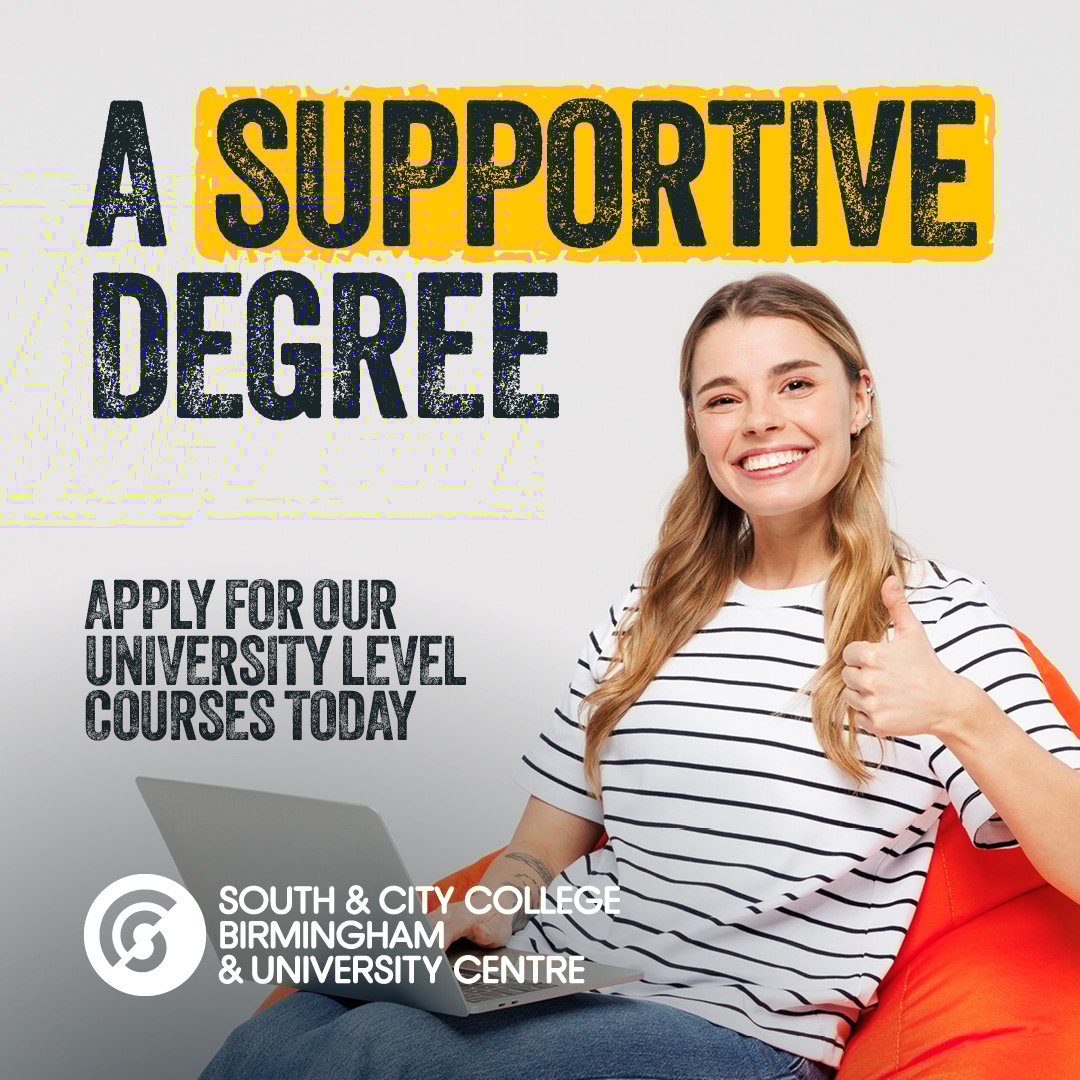 southandcitycol's tweet image. 🚀🚀Level-up your learning with SCCB!

🤝Our university-level courses are held in smaller class sizes, so you can get the most out of your learning! 

Apply now, and get one-to-one support with your learning 👉 eu1.hubs.ly/H0pBTT10 

#SCCB #UniversityLevelCourses