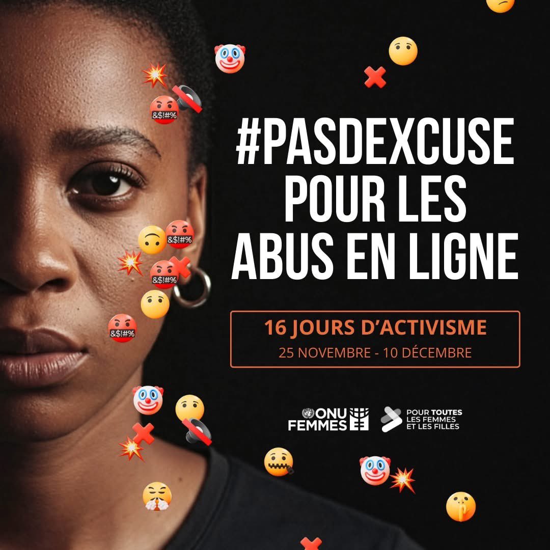 🌟 À l’occasion des #16JoursDActivisme, LFM se mobilise contre la violence numérique envers les femmes et les filles.

🚫 Sensibiliser, protéger, accompagner : en ligne comme hors ligne, aucune excuse pour les abus.

#StopVBG #TousUNiS #ViolenceNumérique #FemmesDesMédias