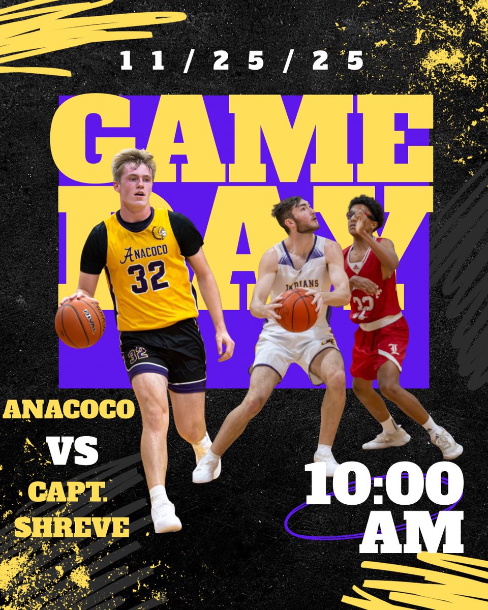 AnacocoBBSK's tweet image. 🚨Game Day!🚨
City of Lights Tournament 
Opponent: Captain Shere HS
Date: Tuesday, November 25
Time: 10:00am
Location: Natchitoches Central High School