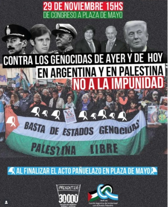 Este 29 de noviembre a las 15 H de Congreso a Plaza de Mayo