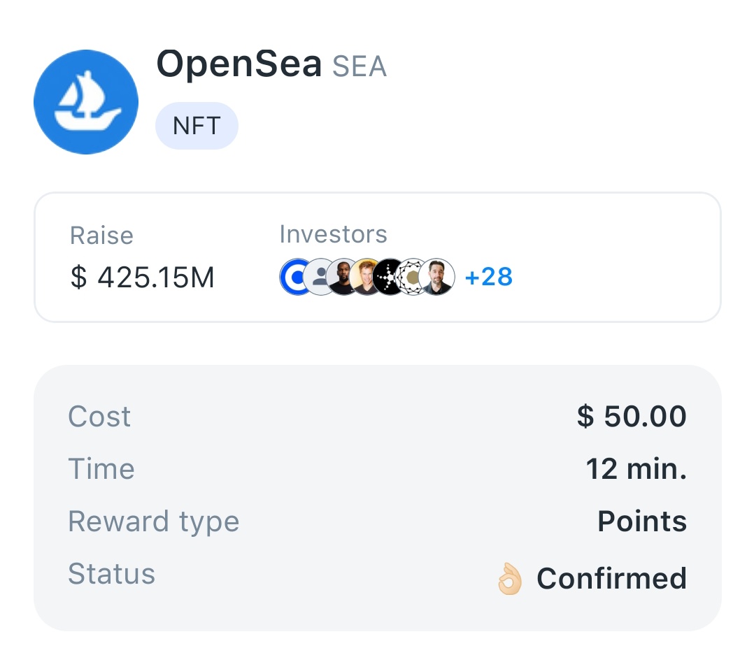 KoenSokros's tweet image. Eps 37, post about @opensea airdrop is confirmed! $SEA 

💰Raise: $425.15 M

Pre-TGE phase 3
Opensea has launched opening chests for phase 2 and the launch of phase 3. We can receive rewards for phase 2 and continue to upgrade the chest in phase 3.

1, Go to the website and…