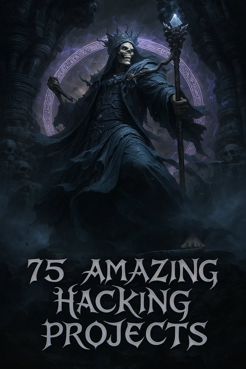 Anastasis_King's tweet image. ⚡ 75 Amazing Cybersecurity Projects

Explore a wide range of hands-on cybersecurity projects designed to build real-world skills across offensive security, digital forensics, reverse engineering, network defense, automation, and more. 

🔖 #CyberSecurity #HackingProjects