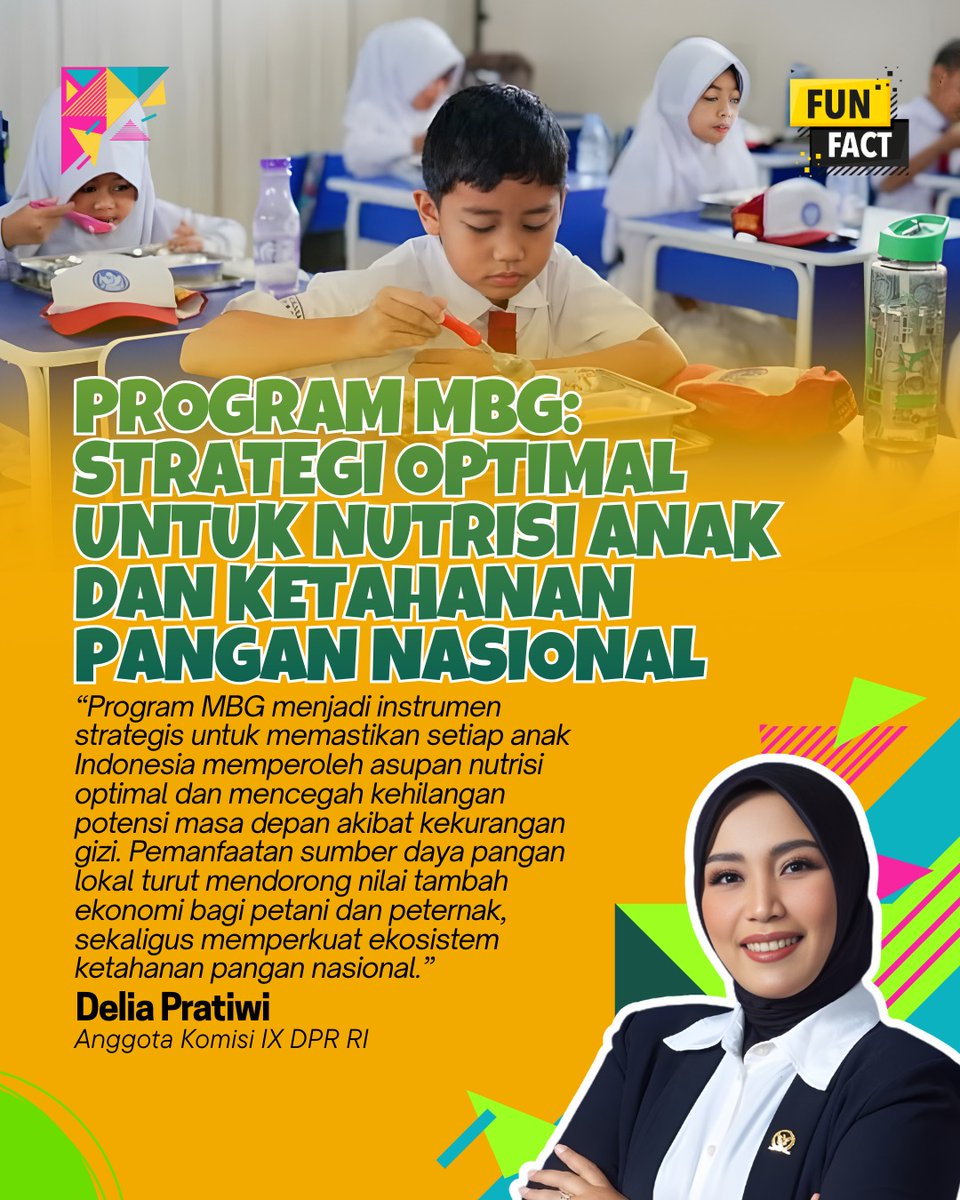 NusantaraHukum's tweet image. Program MBG tidak hanya berfokus pada kesehatan anak-anak, tetapi juga berperan penting dalam pembangunan nasional. Dengan menyediakan makanan bergizi, kita mendukung pertumbuhan anak yang sehat dan cerdas, 

#MBG #ProgramPrioritas #ProgramPresiden #Gizi #Sehat