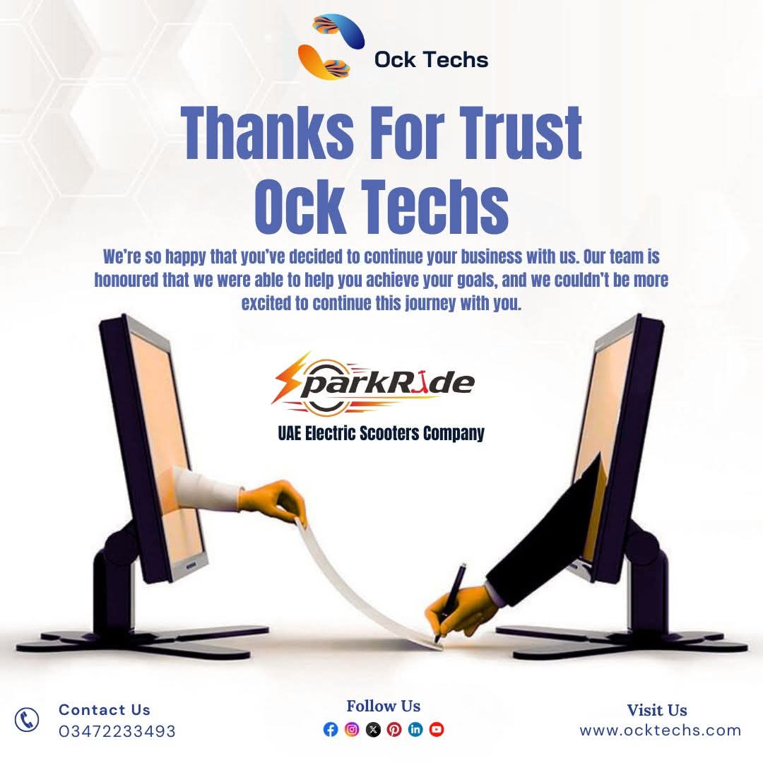 OckTechs's tweet photo. Welcome to the Ocktechs family! Thank you for choosing us. We're honored to have earned your trust and are ready to deliver outstanding results for you.

Contact Us 
info@ocktechs.com

Call or WhatsApp 
03472233493

Visit Us
https://t.co/GToxoACnkP

#ocktechs https://t.co/7Bb4Ppg1sb
