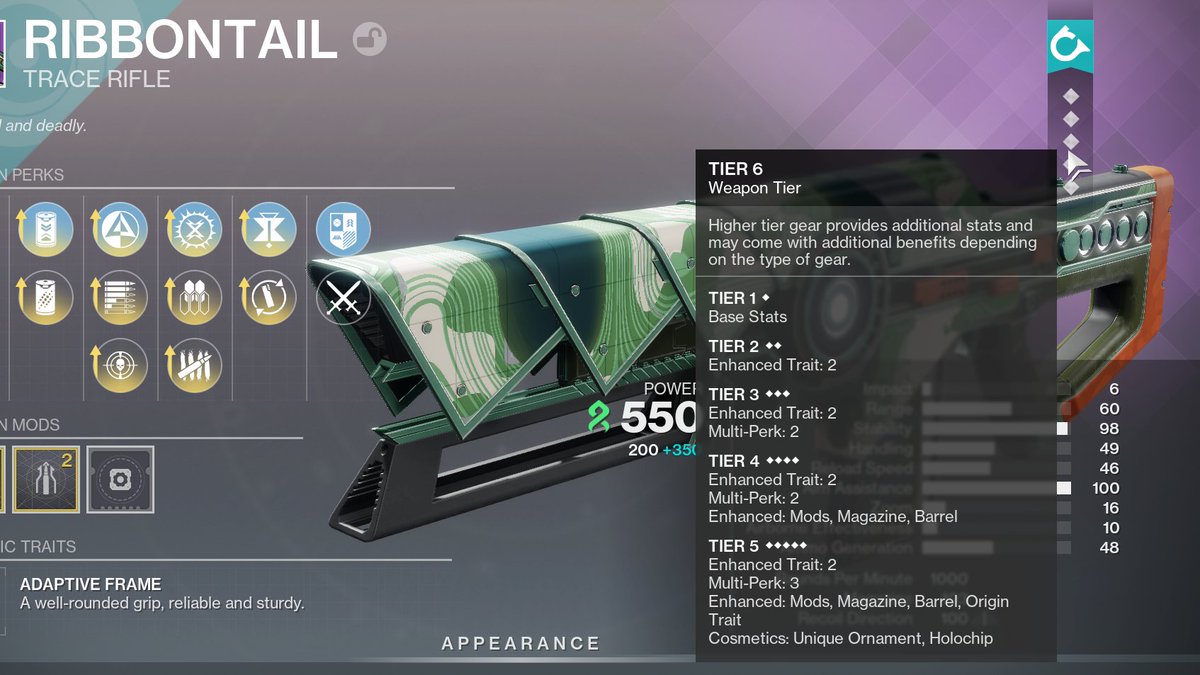 LearningBill's tweet image. Got one of those cool new Tier 6 weapons going into Regengades.