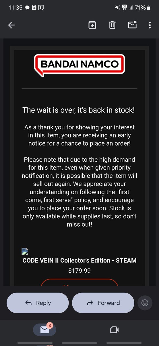 JaSonic2199's tweet image. #CODEVEIN2 the Collector&apos;s Edition is back in stock for now in US